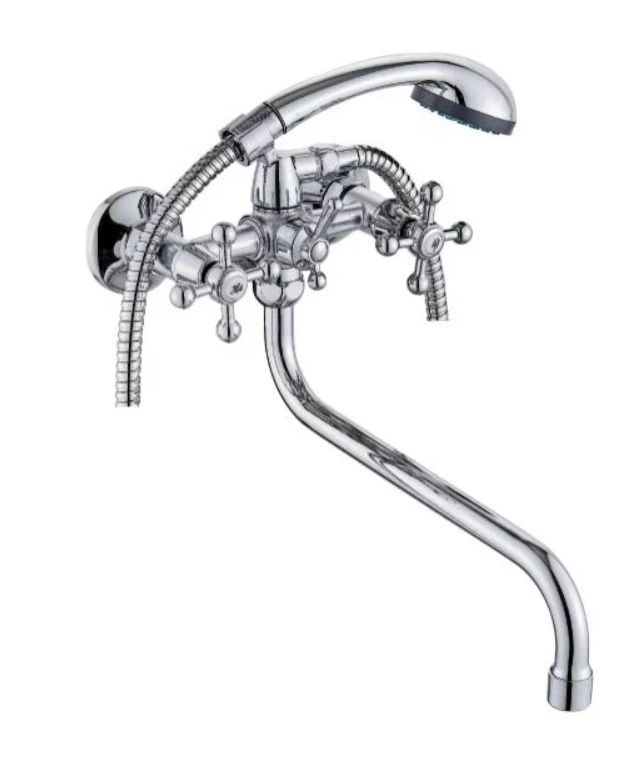CB330-25 Смеситель для ванны двухвентильный, с круглым изливом