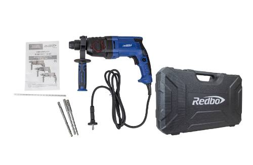 REDBO RHD-24/950 Перфоратор электрический (950Вт, 24мм, три режима, 1.7Дж, 0-1000об/мин, кейс)