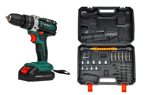 OBS 21 DC SET UNIT (УДАРНЫЙ) Дрель-шуруповерт аккумуляторная 21В, кейс FAVOURITE