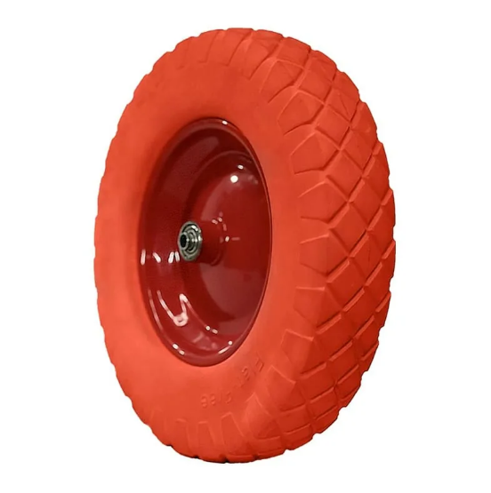 PU1602 Колесо для тачки 16"х4,00х8/20/80 красное (уп. 5шт.)