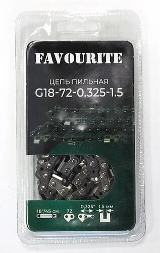 G16-56-3/8-1.3 Цепь пильная 16"/40 см, 3/8", 1,3 мм, 56 FAVOURITE