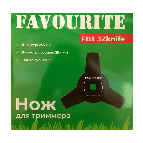 FBT 3Zknife Нож для триммера 3T 255мм, 25,4мм FAVOURITE