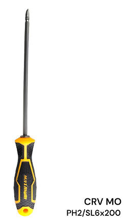 Отвёртка комбинированная PH2/SL6*200мм, 8", "MAXIMUM" 315 MX 13261