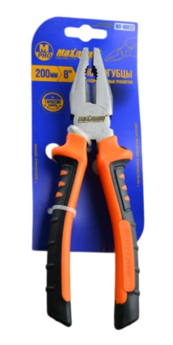 Плоскогубцы 160 мм, 6", двухкомпонентные рукоятки,  "Maximum" (Максимум) MX 46924