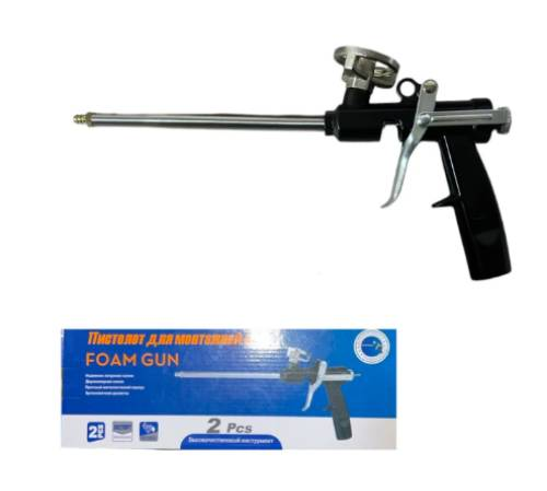 Пистолет для монтажной пены, алюминиевый корпус Foam Gun,чёрный