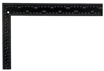 Угольник 200*300мм, черный (2574)