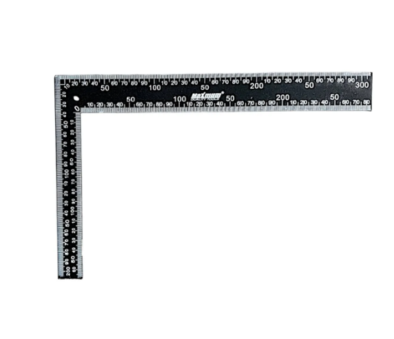 Угольник черный металлический 300мм×200мм, "Maximum" (Максимум) MX 46641